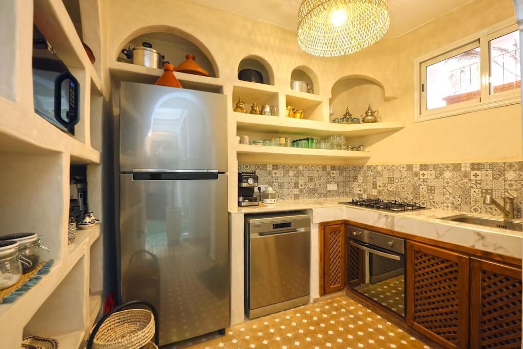 Riad El Khir En Centre Ville Rooftop Et Bassin 马拉喀什 外观 照片